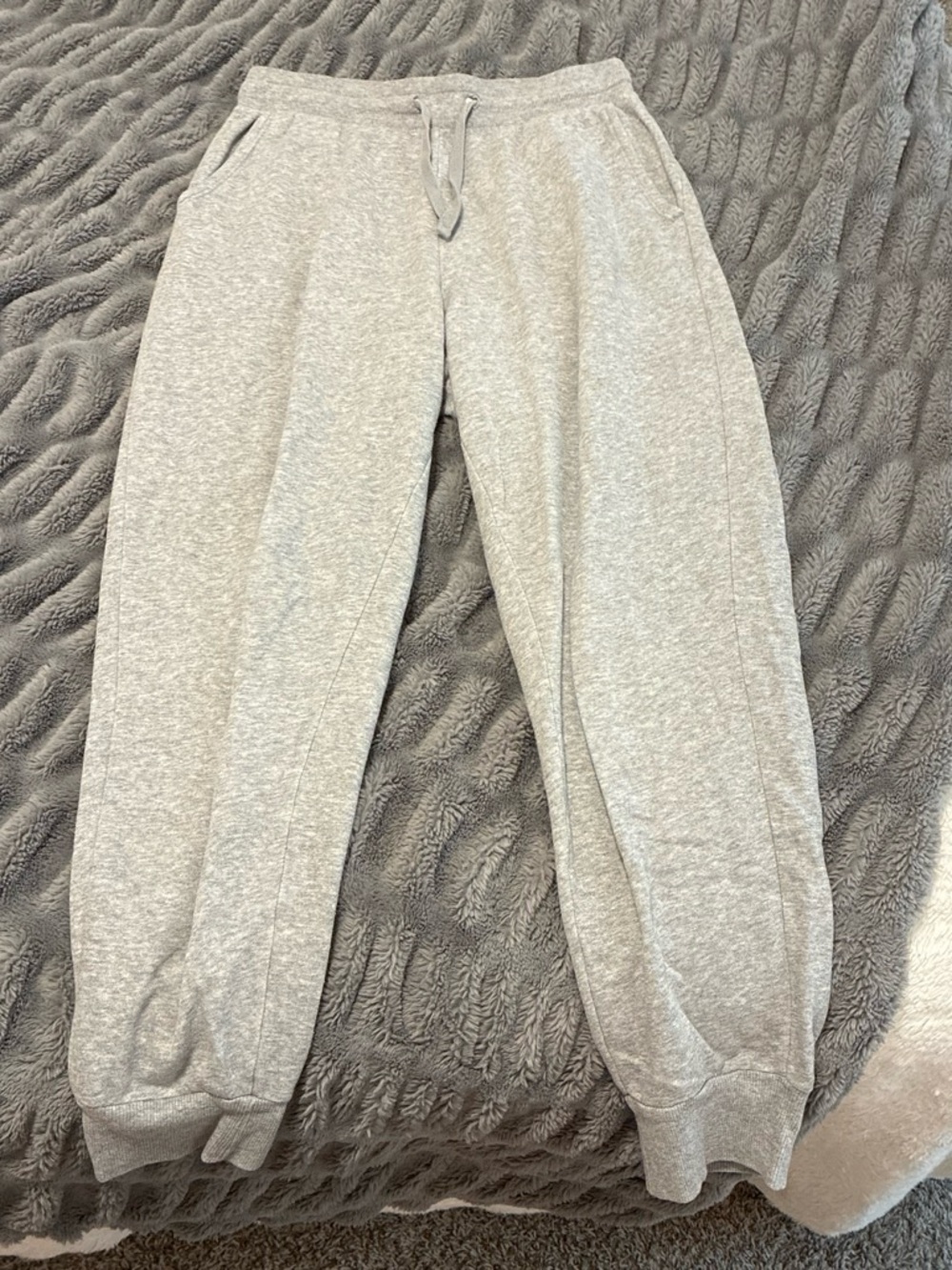Colsie Light Grey Fleece Jogger Sweatpants